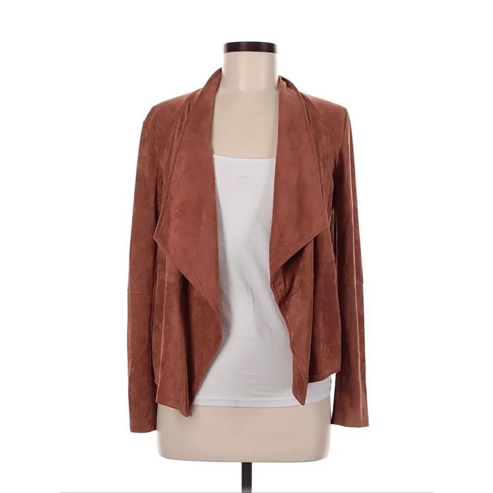 BB Dakota brown faux suede jacket- size M